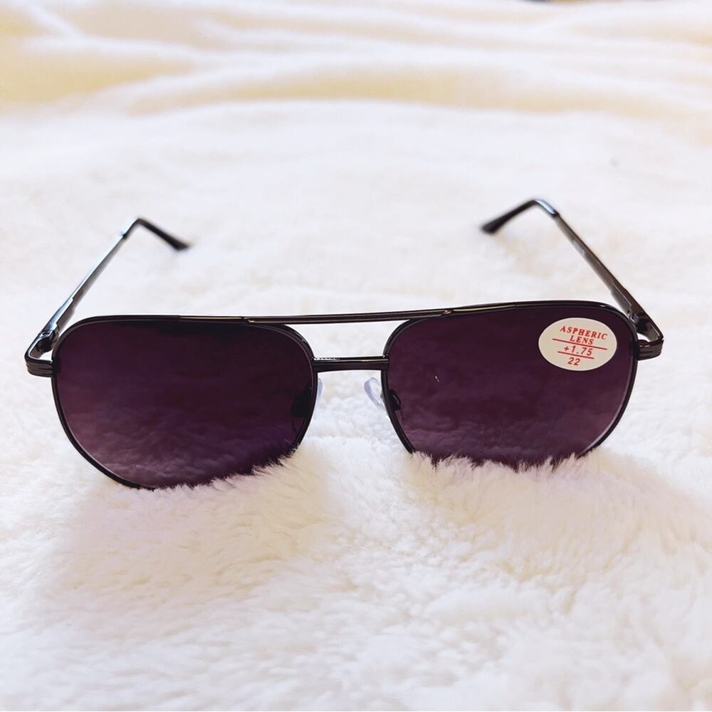 Nina Silver & Purple Lenses Tinted Reader Glasses - Picture 3 of 10